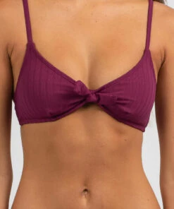 New 💯 Topanga Dare Bralette 👙 Bikini Top Wine 🧨 -Hot Sale Citybeach Store 20314019 01 RT XL