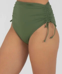 Best Sale 💯 Topanga Hannah 👙 Bikini Bottom Olive 🎉 -Hot Sale Citybeach Store 20314033 03 RT XL