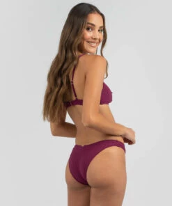 Discount 😍 Topanga Dare Brazilian 👙 Bikini Bottom Wine 🤩
