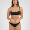Flash Sale 🧨 Kaiami Poppy Crinkle Bralette 👙 Bikini Top Black 😍
