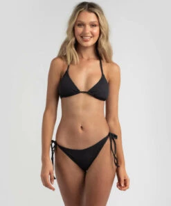 Cheapest 🎁 Kaiami Poppy Crinkle Tie Side 👙 Bikini Bottom Black ⭐ 6 Cheapest 🎁 Kaiami Poppy Crinkle Tie Side 👙 Bikini Bottom Black ⭐ -Hot Sale Citybeach Store 20314057 01 LT XL