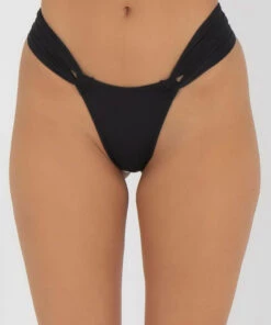 Cheapest 🤩 Topanga Del Mar 👙 Bikini Bottom Black 🎁