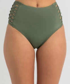 Best reviews of ✔️ Kaiami Mika High Waist 👙 Bikini Bottom Olive 🔔