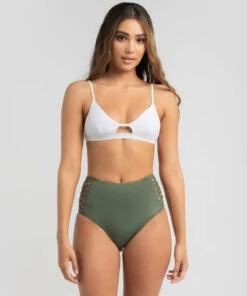 Best reviews of ✔️ Kaiami Mika High Waist 👙 Bikini Bottom Olive 🔔 -Hot Sale Citybeach Store 20314580 04 LT XL