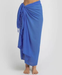 Wholesale 🥰 Topanga Plain Sky Blue Sarong Sky Blue ❤️