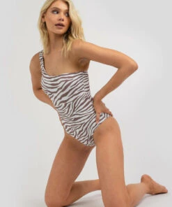 Coupon 🎉 Kaiami Zane One Piece 🩱 Swimsuit White / Choc ⭐