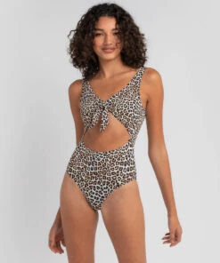 Best Sale 😉 Topanga Exotic One Piece 🩱 Swimsuit Leopard 🔔