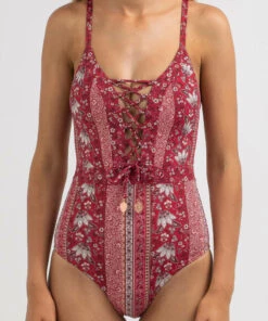 Discount 😉 Kaiami Jordanna One Piece 🩱 Swimsuit Red ⭐ -Hot Sale Citybeach Store 20315227 01 RT XL