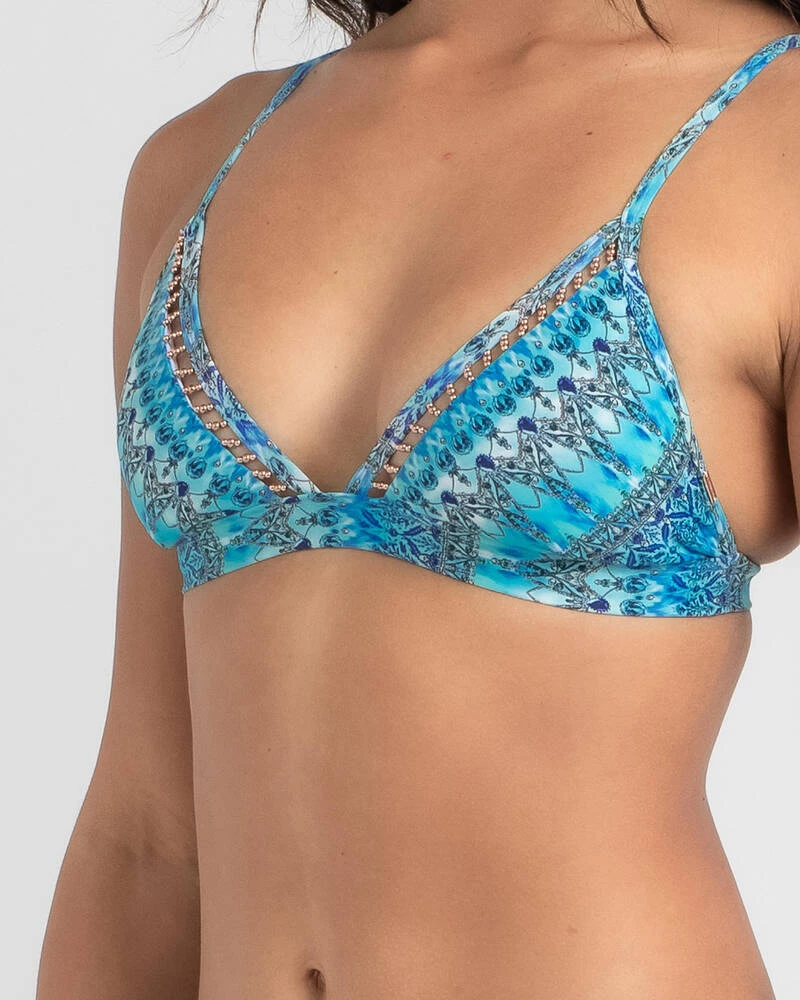 Outlet 🎁 Topanga Marine Jewel Triangle 👙 Bikini Top Blue 🛒 4 Outlet 🎁 Topanga Marine Jewel Triangle 👙 Bikini Top Blue 🛒 - Image 4
