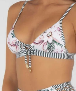 Hot Sale 👏 Topanga Audrina 👙 Bikini Top White / Multi 🎁 -Hot Sale Citybeach Store 20315606 01 TP XL