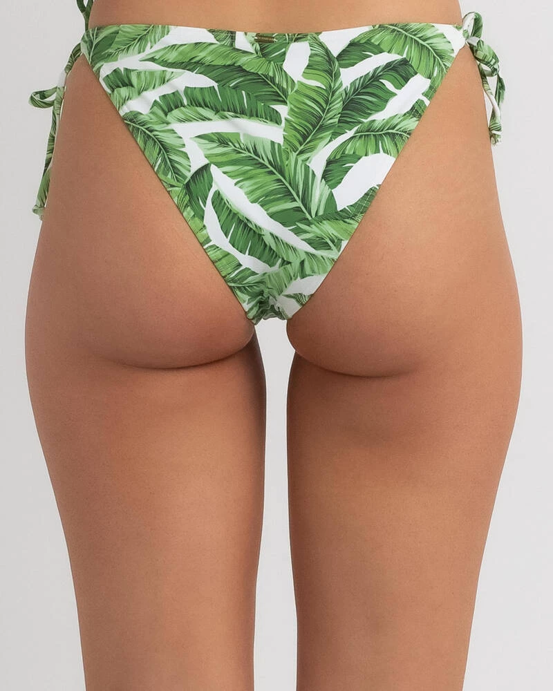 Coupon ✔️ Topanga Bermuda Palms Tie Side 👙 Bikini Bottom Green / White 🎉 2 Coupon ✔️ Topanga Bermuda Palms Tie Side 👙 Bikini Bottom Green / White 🎉 - Image 2