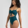 Discount 🎉 Kaiami Dakota Ruch One Piece 🩱 Swimsuit Lake Green 🧨