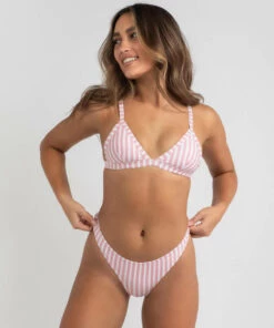 Best Sale 🤩 Kaiami Brighton 👙 Bikini Top White / Pink 🔥