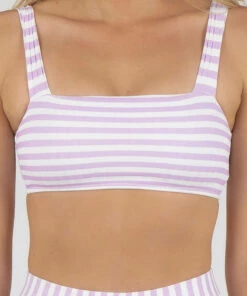 New ๐ฅ Topanga Ibeza ๐ Bikini Top White / Lilac ๐งจ