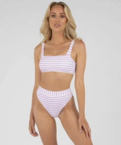 New 🔥 Topanga Ibeza 👙 Bikini Top White / Lilac 🧨 -Hot Sale Citybeach Store 20316072 01 LT XL