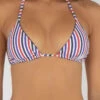 Hot Sale 🤩 Topanga Saville Reversible 👙 Bikini Top White / Red-blue 🎉