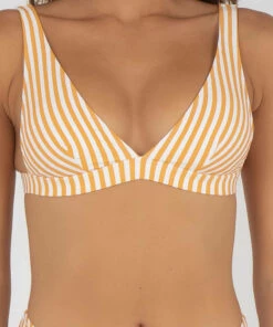 New ❤️ Kaiami Brinny 👙 Bikini Top White / Golden ⭐