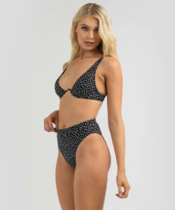 Best Sale 🤩 Kaiami Stacy 👙 Bikini Bottom Black / White ✔️ -Hot Sale Citybeach Store 20316638 01 LT XL