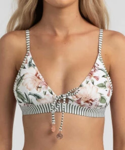 Outlet 💯 Kaiami Alley Bralette 👙 Bikini Top White / Multi ✔️ -Hot Sale Citybeach Store 20316773 01 RT XL