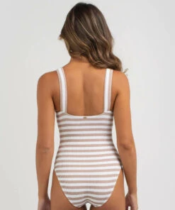 Brand new 𧨠Topanga Hampton Stripe Rib One Piece π©± Swimsuit White/sand π― 6 Brand new 𧨠Topanga Hampton Stripe Rib One Piece π©± Swimsuit White/sand π― -Hot Sale Citybeach Store 20316888 01 LT XL