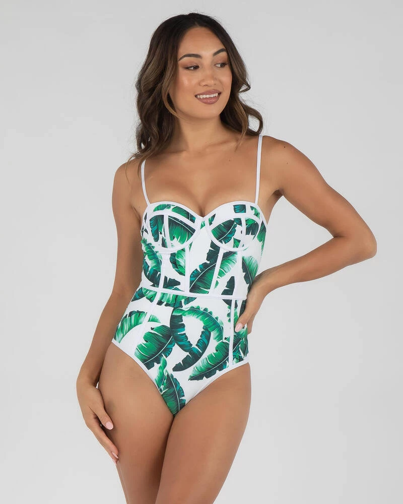 Hot Sale โ๏ธ Topanga Isle Palms One Piece ๐ฉฑ Swimsuit Wht/blk-palm ๐งจ 3 Hot Sale โ๏ธ Topanga Isle Palms One Piece ๐ฉฑ Swimsuit Wht/blk-palm ๐งจ - Image 3