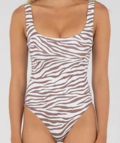 Top 10 💯 Kaiami Zane One Piece 🩱 Swimsuit White/choc 🧨 -Hot Sale Citybeach Store 20317058 01 LT XL