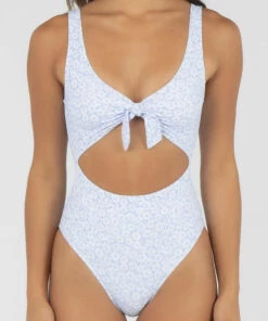 Best Sale 😉 Kaiami Daria One Piece 🩱 Swimsuit Blue/white 🎁