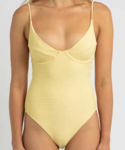 Best Pirce 🥰 Billabong Tanlines Ava One Piece 🩱 Swimsuit Banana 💯