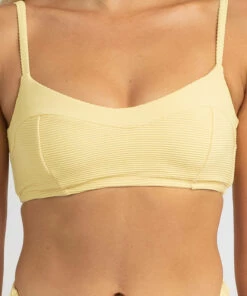Best Pirce ❤️ Billabong Tanlines DD Bralette 👙 Bikini Top Banana 🎉