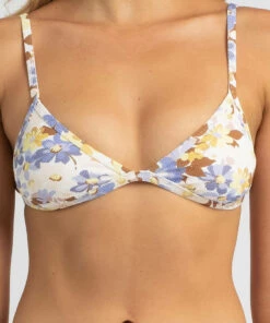 Top 10 👏 Billabong Hula Moon Ivy Triangle 👙 Bikini Top White 👍