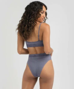 Best Sale ✔️ Calvin Klein Authentic High Rise 👙 Bikini Bottom Washed Indigo ✨