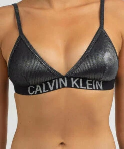 Best reviews of 🎉 Calvin Klein Core Festive Fixed Triangle 👙 Bikini Top Pvh Black 🤩 -Hot Sale Citybeach Store 20317709 01 RT XL