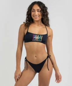 Buy 😀 Tommy Hilfiger Tommy Miami Logo Bralette 👙 Bikini Top Desert Sky 🧨