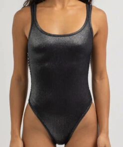 New 🎉 Calvin Klein Core Festive One Piece 🩱 Swimsuit Pvh Black 🔥 -Hot Sale Citybeach Store 20317740 01 RT XL