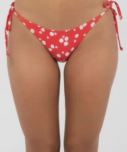 Budget ⭐ Kaiami Flores 👙 Bikini Bottom Red/white 😉