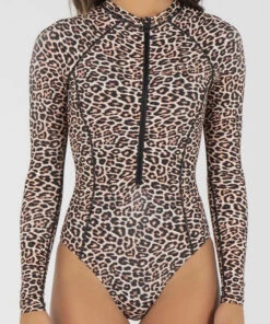 Buy 🎉 Kaiami Kitty Long Sleeve Surfsuit Leopard 🥰