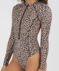 Buy 🎉 Kaiami Kitty Long Sleeve Surfsuit Leopard 🥰 -Hot Sale Citybeach Store 20317991 01 RT XL