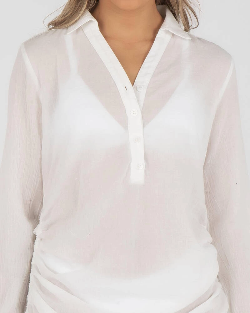 Coupon ⭐ Topanga Stephina Beach Cover White 🔥 4 Coupon ⭐ Topanga Stephina Beach Cover White 🔥 - Image 4