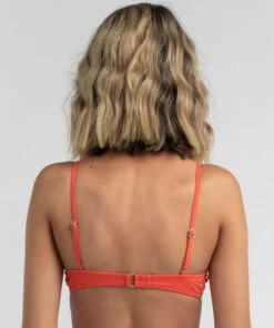 Brand new 😀 Rhythm Tie Front Underwire 👙 Bikini Top Hot Coral 😀 -Hot Sale Citybeach Store 20318647 01 LT XL