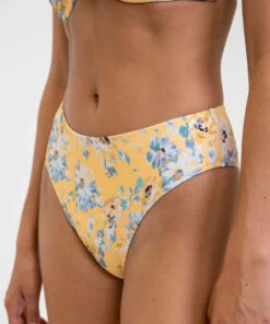 Coupon 🤩 Rhythm Oia Bloom High Cut 👙 Bikini Bottom Butter ✔️ -Hot Sale Citybeach Store 20318791 01 LT XL