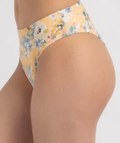 Coupon 🤩 Rhythm Oia Bloom High Cut 👙 Bikini Bottom Butter ✔️ -Hot Sale Citybeach Store 20318791 01 TP XL