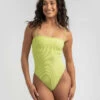 New 💯 Billabong Tanlines Harper One Piece 🩱 Swimsuit Lime 🧨