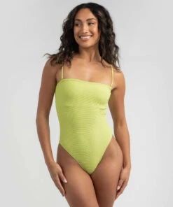 New ๐ฏ Billabong Tanlines Harper One Piece ๐ฉฑ Swimsuit Lime ๐งจ