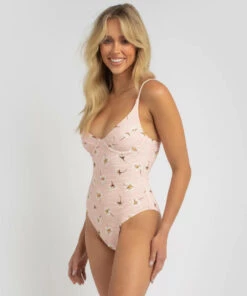 Outlet 👍 Billabong Feelin Peachy One Piece 🩱 Swimsuit Peach ⭐ -Hot Sale Citybeach Store 20318933 01 LT XL