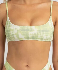 New 🛒 Billabong To Dye For Bralette 👙 Bikini Top Lime 🔥 -Hot Sale Citybeach Store 20319098 01 RT XL