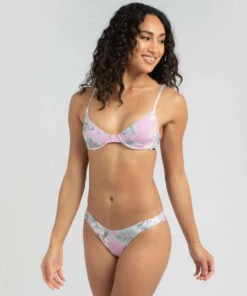 Coupon 🛒 Billabong Tropicool Phoebe Bra 👙 Bikini Top Pink 🌟