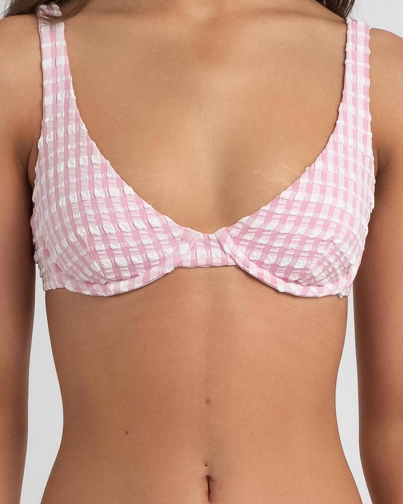 Hot Sale ✨ Billabong Wave Check Bra 👙 Bikini Top Bubble Gum ❤️ 4 Hot Sale ✨ Billabong Wave Check Bra 👙 Bikini Top Bubble Gum ❤️ - Image 4