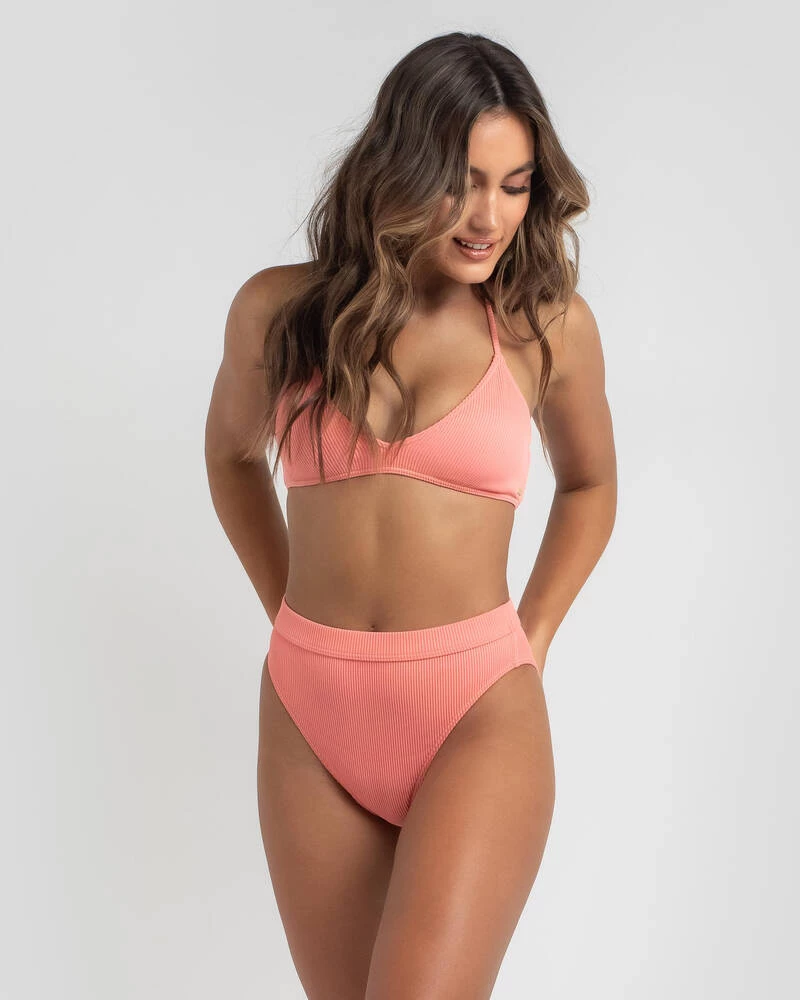 Discount 🔥 Roxy Mind Of Freedom High Waist 👙 Bikini Bottom Shell Pink 😍 3 Discount 🔥 Roxy Mind Of Freedom High Waist 👙 Bikini Bottom Shell Pink 😍 - Image 3