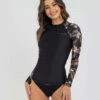 Coupon 🧨 Billabong Safari Nights Long Sleeve Rash Vest Black/multi 😉