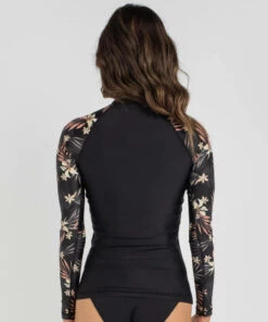 Coupon 🧨 Billabong Safari Nights Long Sleeve Rash Vest Black/multi 😉 -Hot Sale Citybeach Store 20320595 01 LT XL